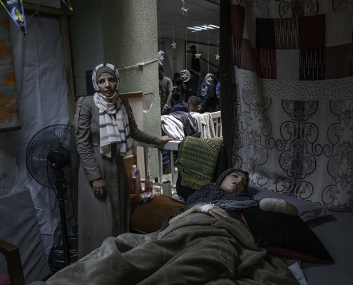 Civilians in need of aid