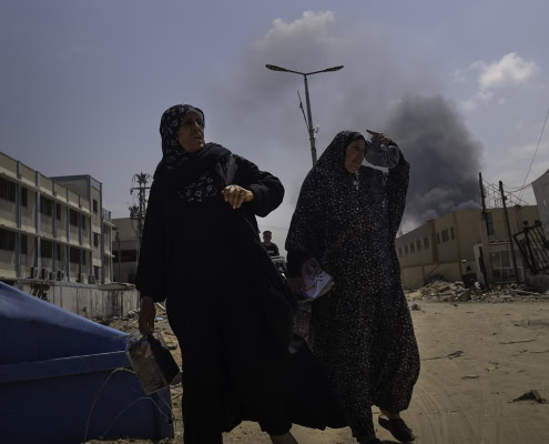 Civilians in need of aid