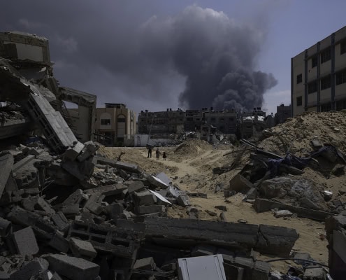 Civilians in need of aid