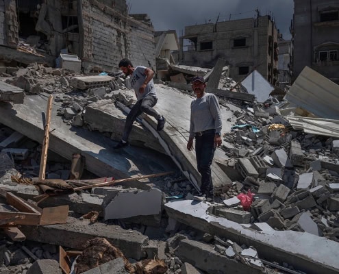 Civilians in need of aid