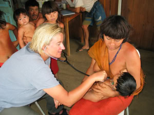 Ali in Brazil providing aid