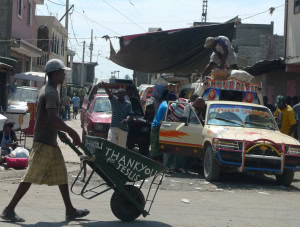 Civilians in need of aid in Haiti